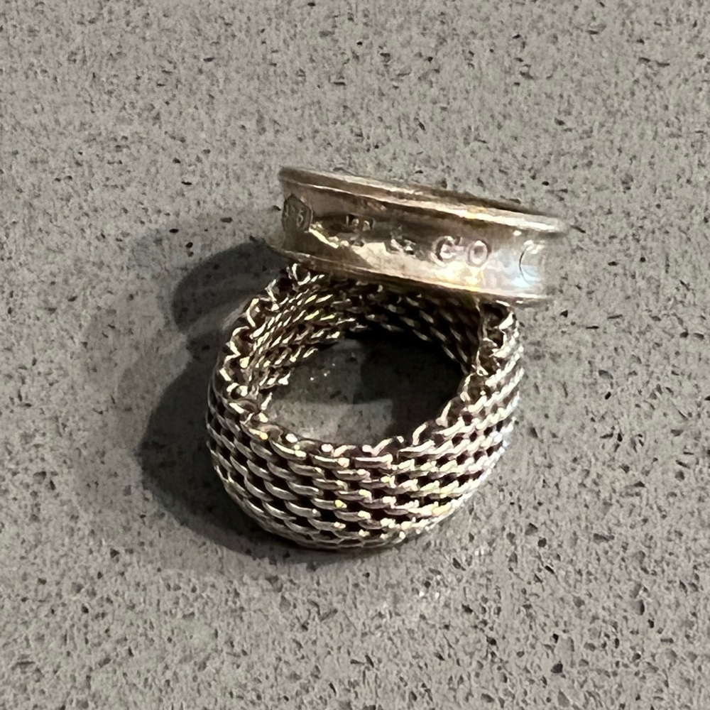 Authentic Tiffany & Co. Somerset Wide Mesh Ring